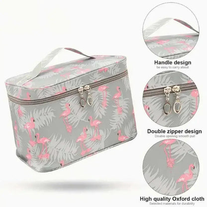 Large Capacity Makeup Bag — Multi-Compartment Home & Travel Organizer