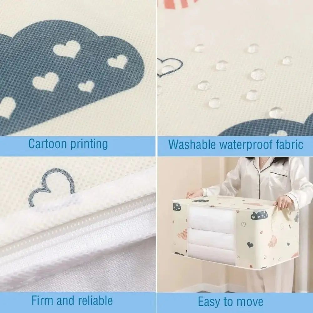 Large Capacity Multi-Purpose Storage Bag with Handles — Dustproof & Moisture-Resistant Non-Woven Fabric