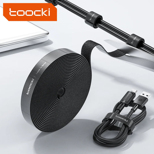 Toocki Cable Organizer & Wire Winder — USB Cable Management Protector for iPhone, Samsung & Earphones