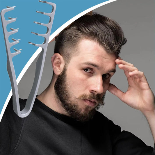 Volumizing Wide-Tooth Hair Styling Comb — Fluffy Texture Curling Tool for All Hair Types