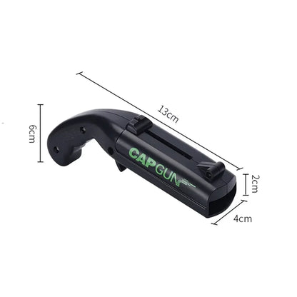Cap Gun Beer Bottle Opener — Portable Shooting Cap Launcher for Bar, Kitchen & Party Fun
