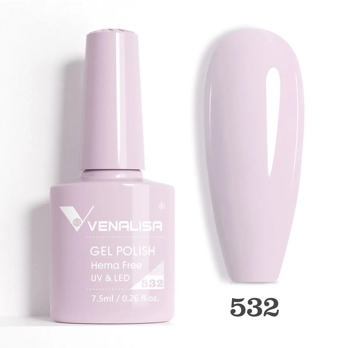 Venalisa HEMA-Free Glitter Gel Nail Polish — Full Coverage UV LED Soak-Off, Jelly Pink & Nude