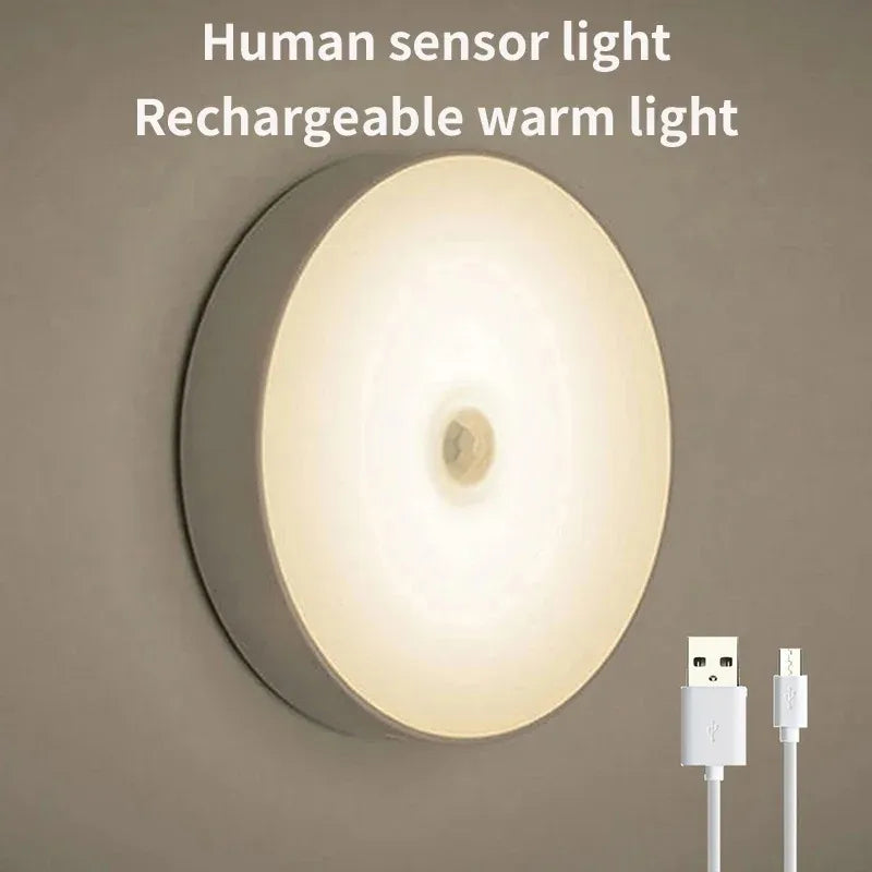 Smart Cabinet Light with Motion Sensor — USB Rechargeable Wireless Magnetic Under-Cabinet LED