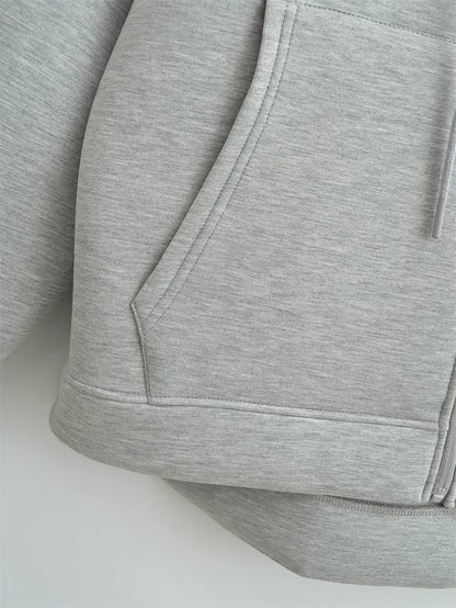 KEYANKETIAN Oversized Zip-Up Hoodie — Unisex High Street Sweatshirt