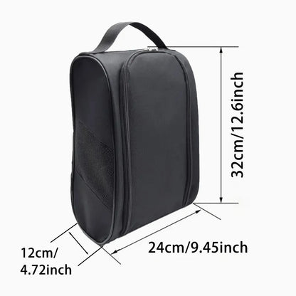 Portable Sports Shoe Bag — Breathable Oxford Carry Bag for Golf, Football & Tennis