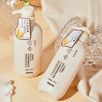 Amino Acid Japanese Evening Shampoo & Conditioner — 300ml Fragrant Hair Care for Soft, Healthy Hair