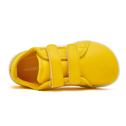 HOBIBEAR Kids Barefoot Minimalist Sneakers — Wide Toe Hook & Loop Lightweight Shoes for Boys & Girls