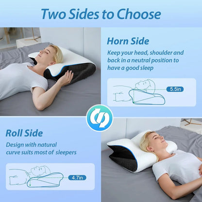 Ergonomic Cotton Snack Pillow — Soft & Lightweight Sleeping Pillow for Side, Back & Stomach Sleepers