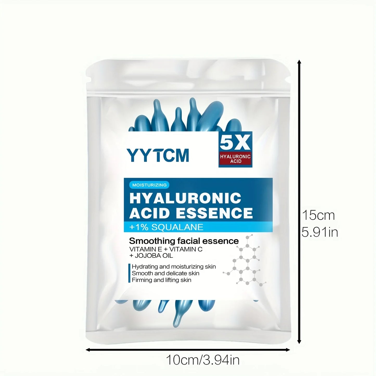 Hyaluronic Acid Deep Moisturizing Capsule Essence — Brightening Skin Serum (0.4g x 30 Capsules)