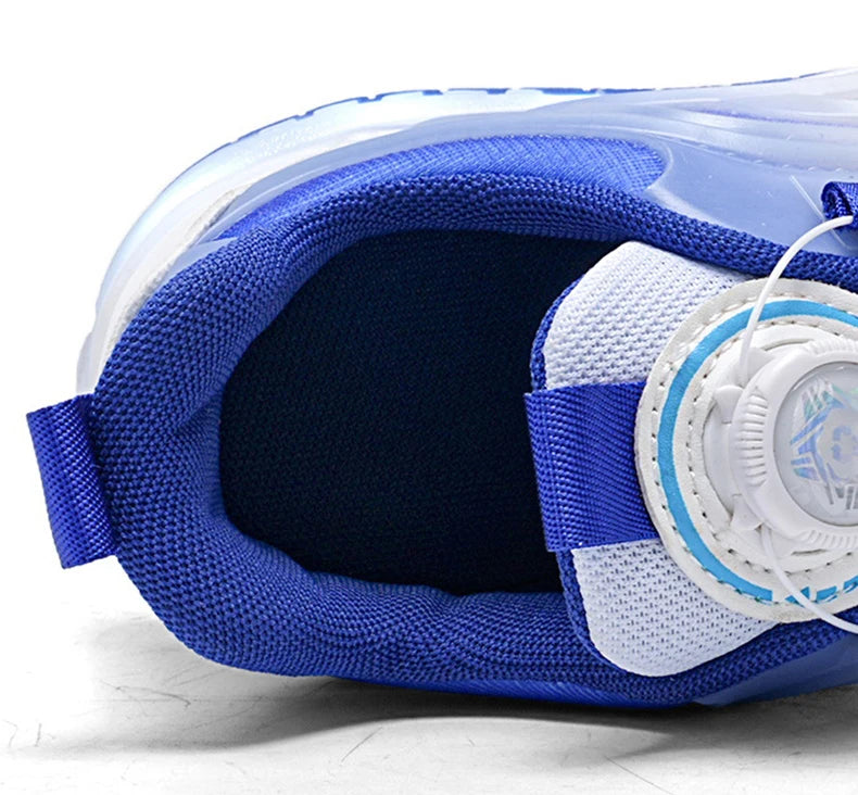 Kids LED Light-Up Roller Skate Shoes — USB Rechargeable Glowing Sneakers for Boys & Girls