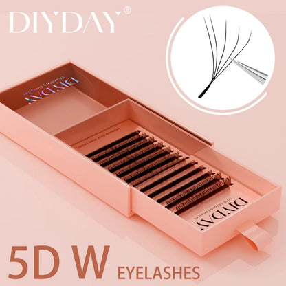 DIYDAY W-Shape Eyelash Extensions — Dramatic Volume & Length at Home