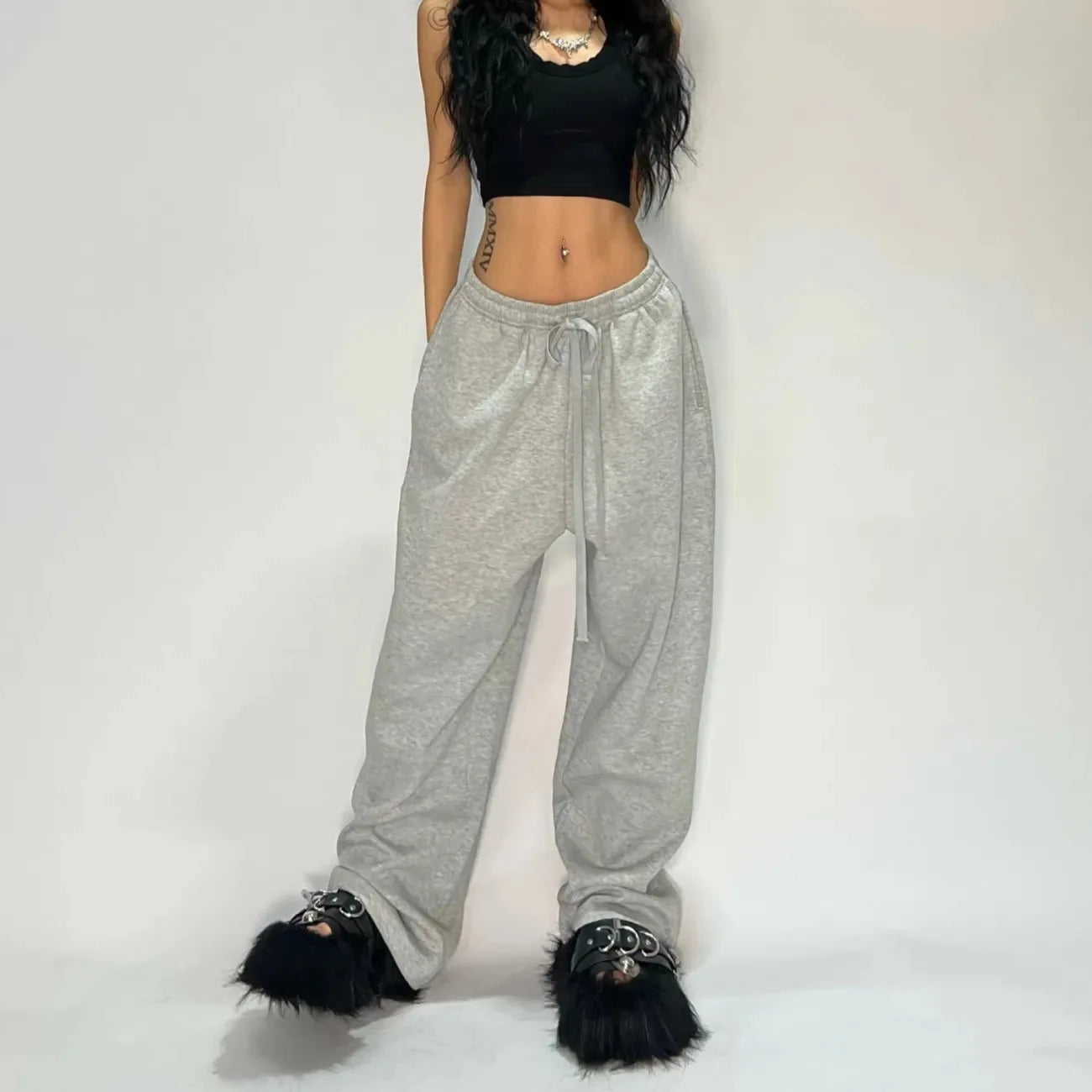 Camo Tactical Jogger Sweatpants — Y2K Embroidered Cargo Pants for Men & Women