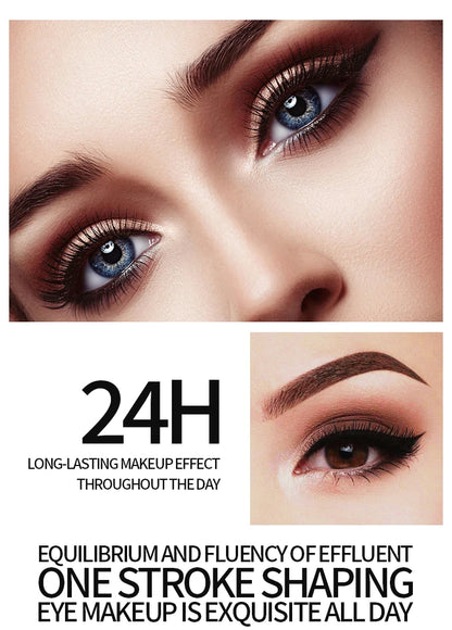 YANQINA Waterproof Liquid Eyeliner & 4D Mascara Set — Thick Curling Lashes & Eyebrow Pencil Eye Makeup