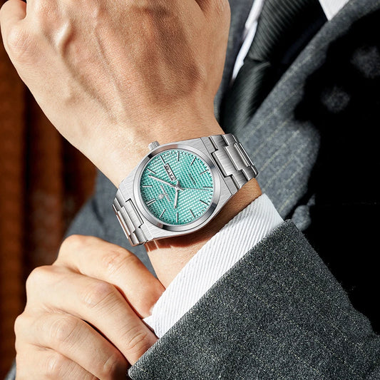 PAAZOMU Luxury Men's Chronograph Watch — Luminous Waterproof Quartz Watch with Date Display