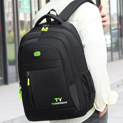 Neutral Nylon Business & Travel Backpack — Unisex Laptop Bag for Work, School & Travel