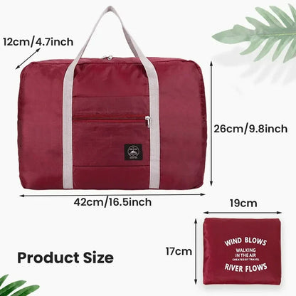 2-Pack Foldable Travel Duffel Bag — Carry-On Weekender, Gym & Hospital Tote Bag for Women & Men