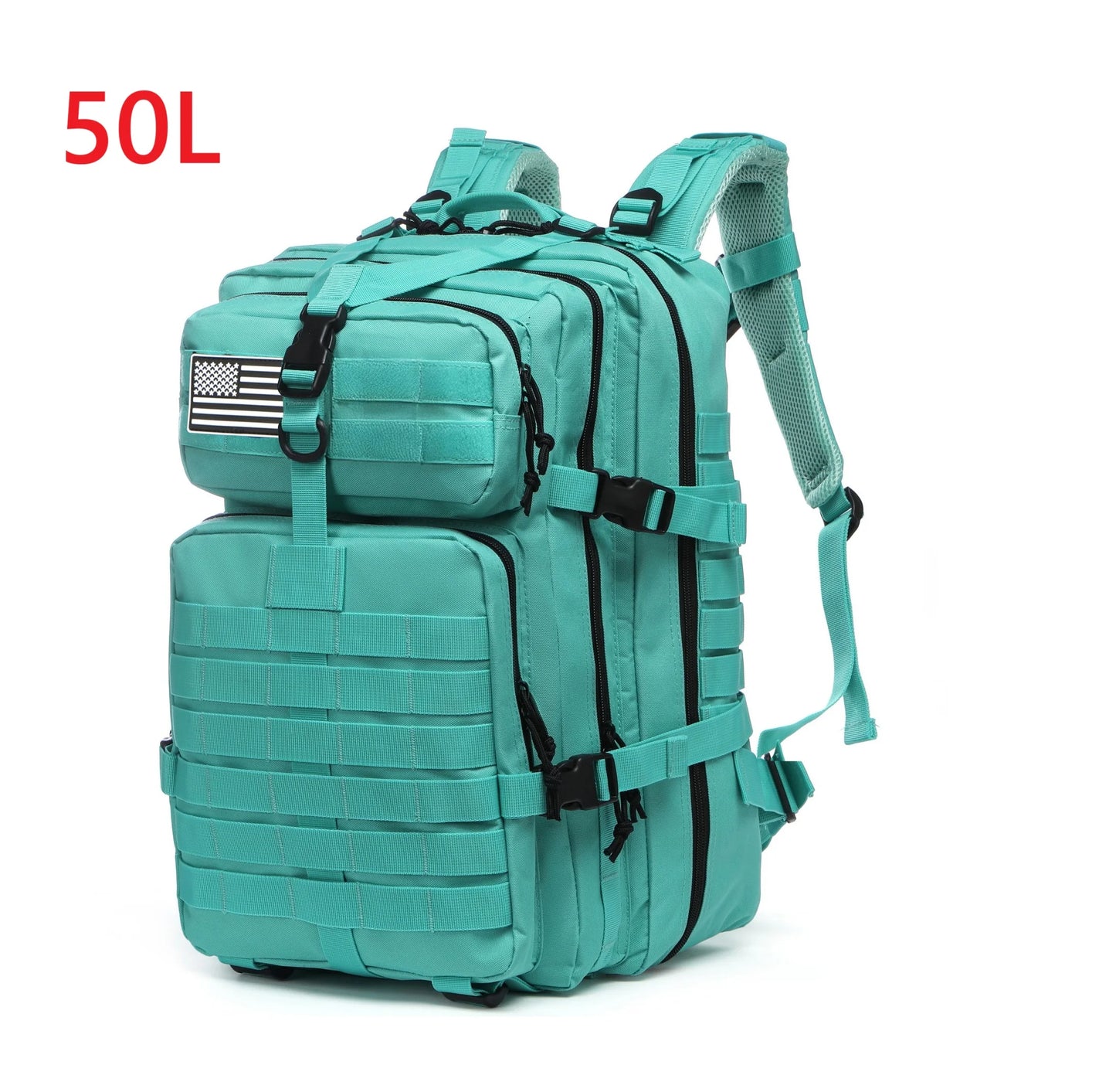 25L/50L Tactical Hiking Backpack — Waterproof Nylon Rucksack for Camping, Trekking, Fishing & Hunting