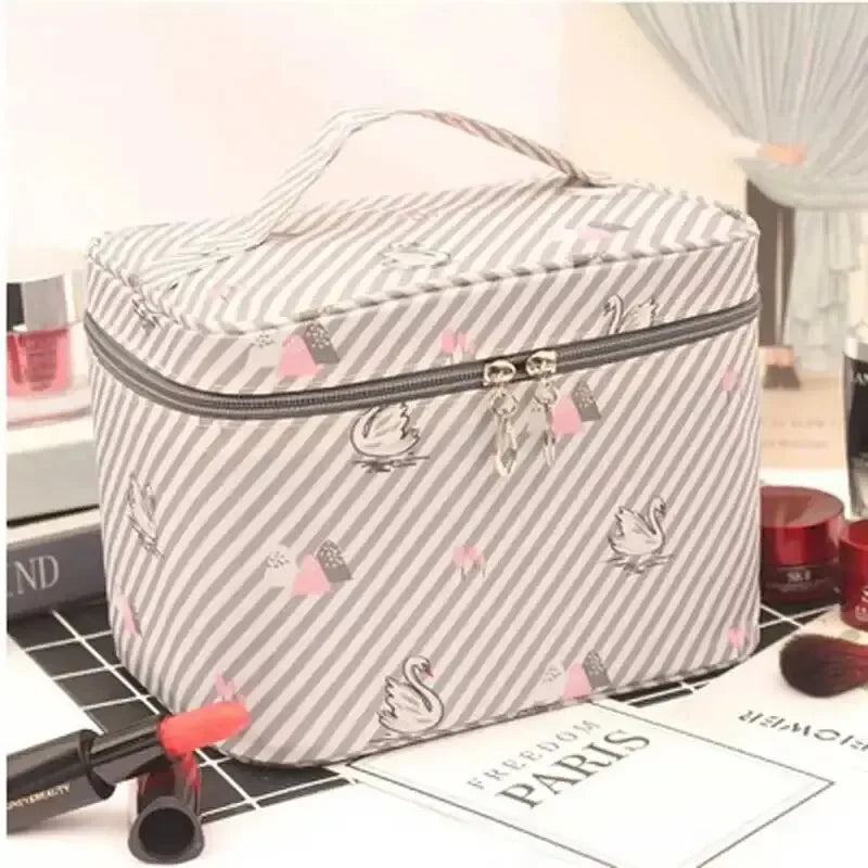 Large Capacity Makeup Bag — Multi-Compartment Home & Travel Organizer