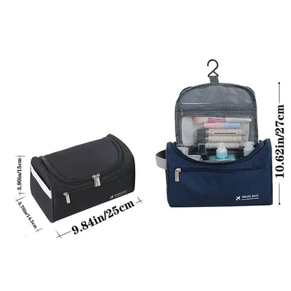 Leather Toiletry Bag — Hanging Dopp Kit for Men & Women