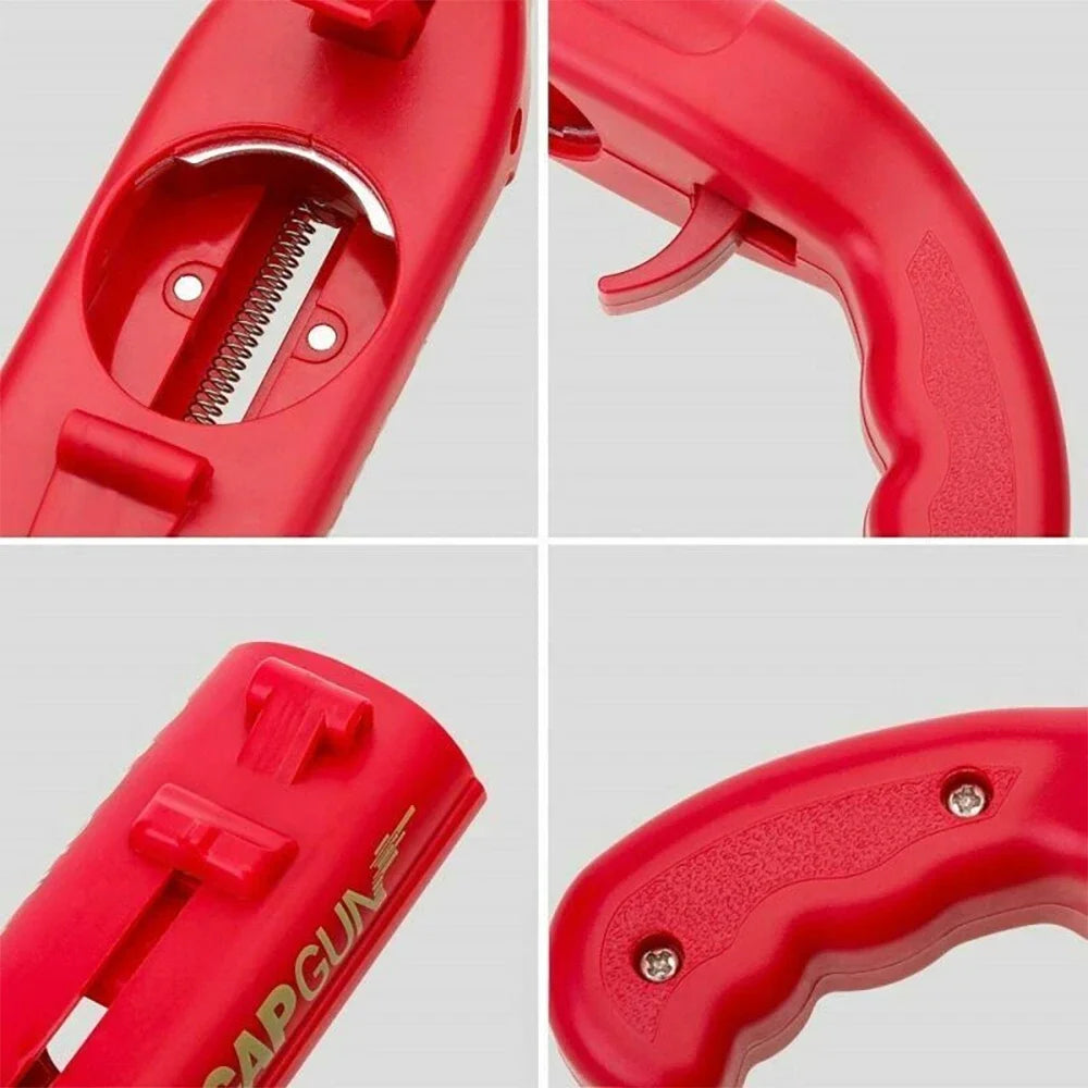 Cap Gun Beer Bottle Opener — Portable Shooting Cap Launcher for Bar, Kitchen & Party Fun