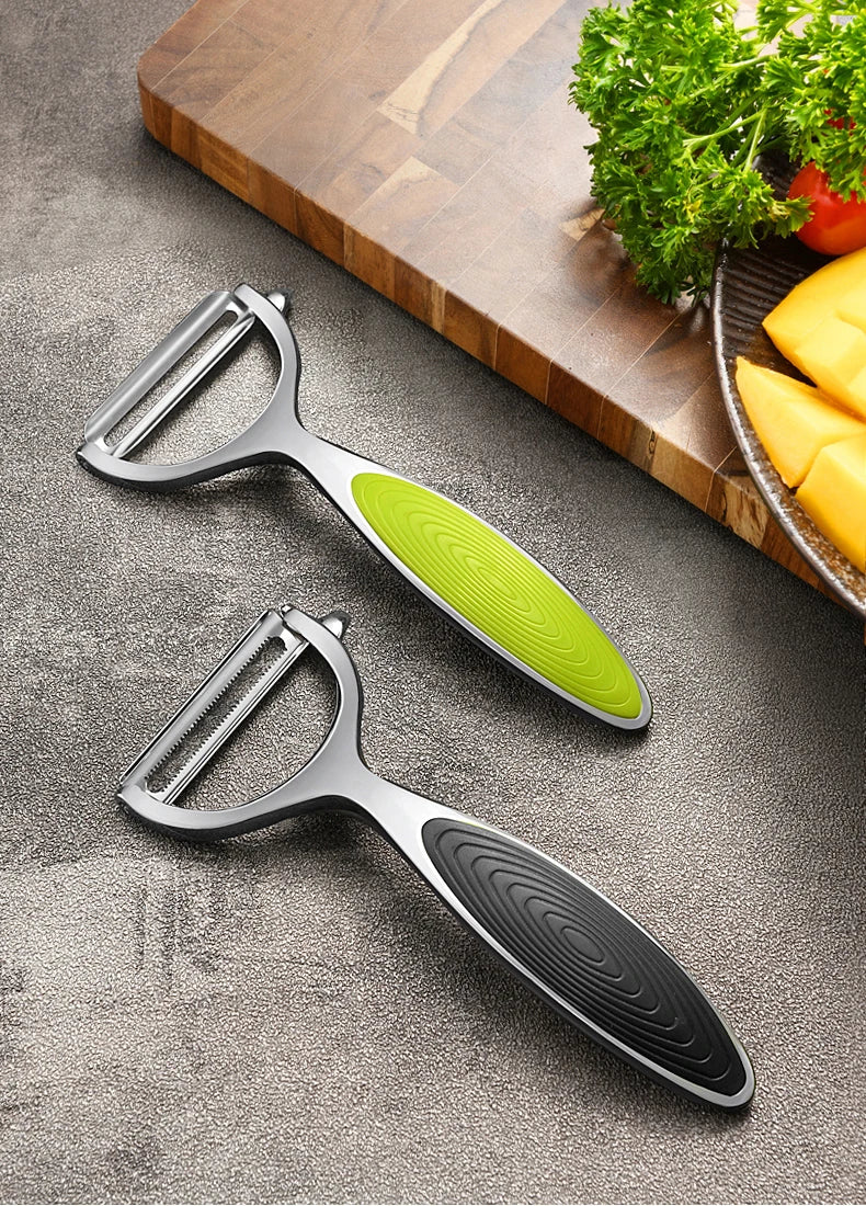 Stainless Steel Multi-Function Vegetable & Fruit Peeler — Carrot Grater & Kitchen Peeling Tool