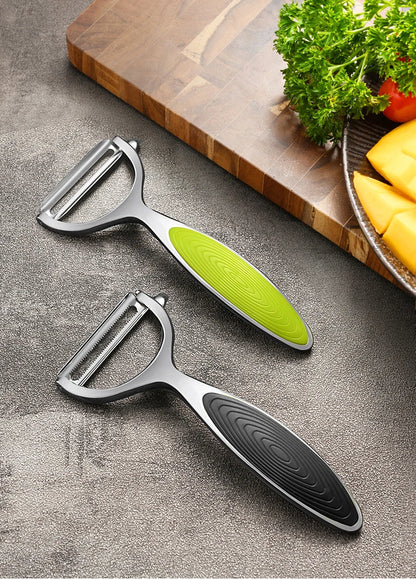 Stainless Steel Multi-Function Vegetable & Fruit Peeler — Carrot Grater & Kitchen Peeling Tool