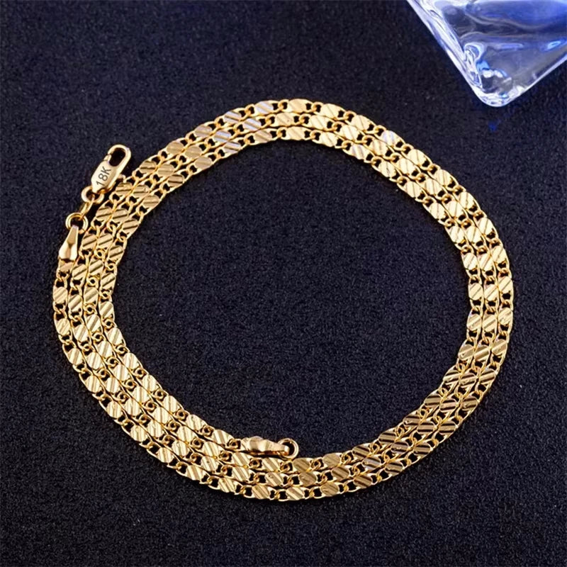 2mm 925 Sterling Silver Chain Necklace – Gold or Silver Finish