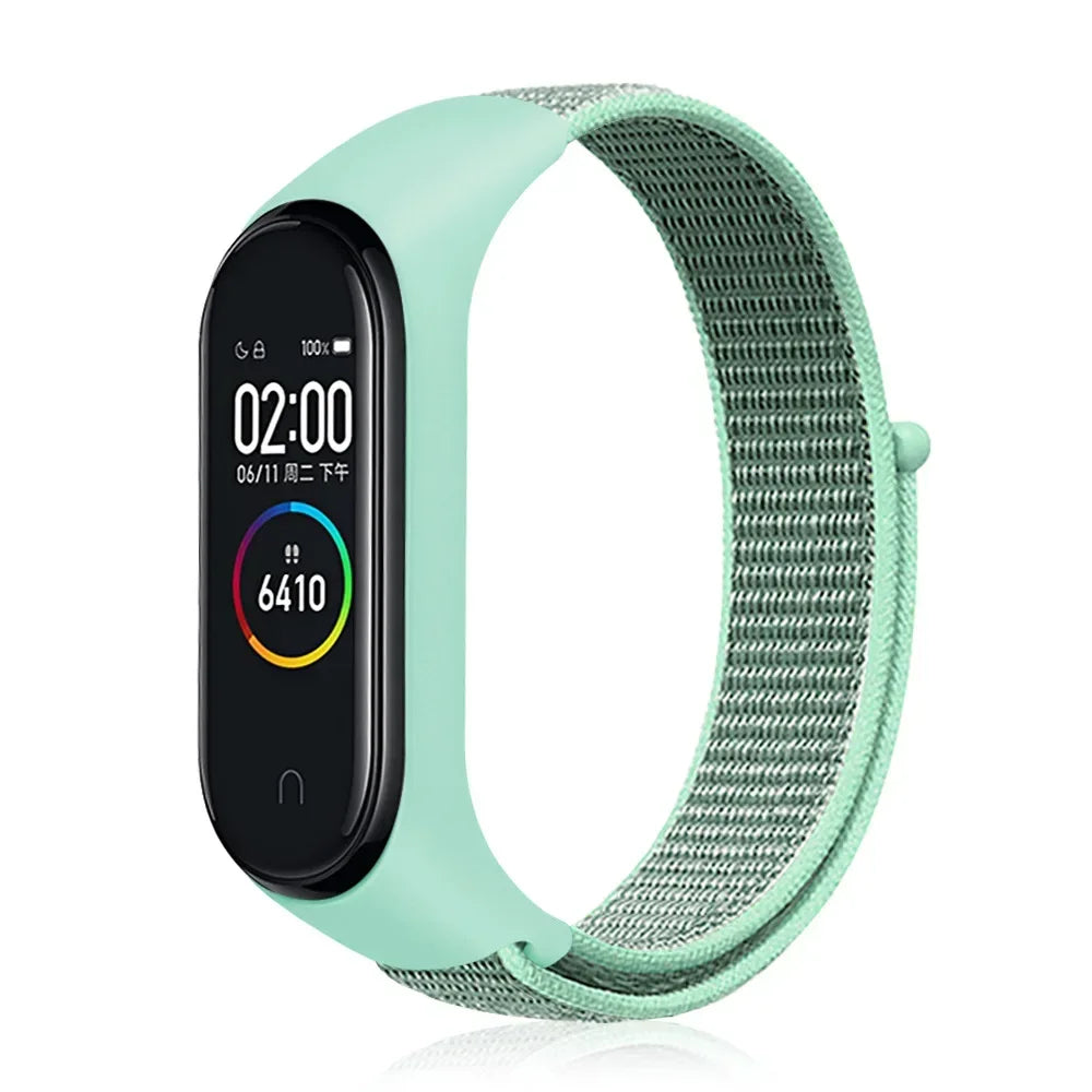 Nylon Sport Strap for Xiaomi Mi Band 3 4 5 6 7 — Soft Adjustable Replacement Wristband