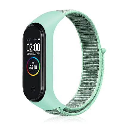 Nylon Sport Strap for Xiaomi Mi Band 3 4 5 6 7 — Soft Adjustable Replacement Wristband
