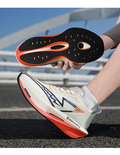Carbon Board Marathon Running Sneakers — Breathable Lightweight Athletic Shoes for Men & Women