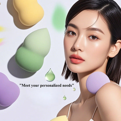 Hydrophilic Egg Makeup Sponge Set — Latex-Free Blenders for Foundation, Powder, Contour & Highlight (7/18 Pcs)