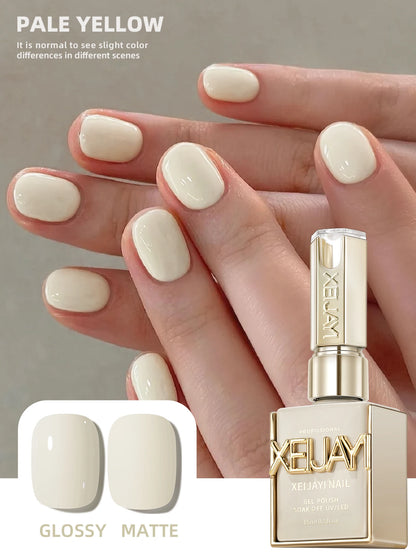 Pale Yellow Gel Nail Polish — Pure Soak-Off No-Wipe UV LED Formula, 15ml