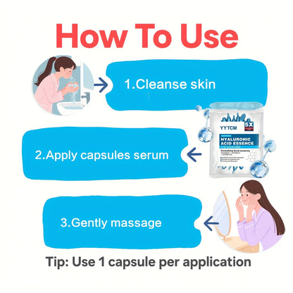 Hyaluronic Acid Deep Moisturizing Capsule Essence — Brightening Skin Serum (0.4g x 30 Capsules)