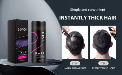 SEVICH Hair Building Fiber Set — Instant Volume & Coverage for Thinning Hair