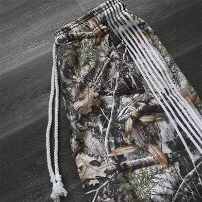 Camo Tactical Jogger Sweatpants — Y2K Embroidered Cargo Pants for Men & Women