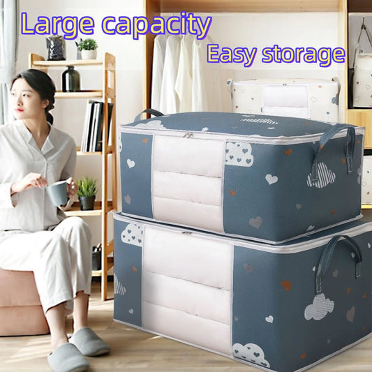Large Capacity Multi-Purpose Storage Bag with Handles — Dustproof & Moisture-Resistant Non-Woven Fabric