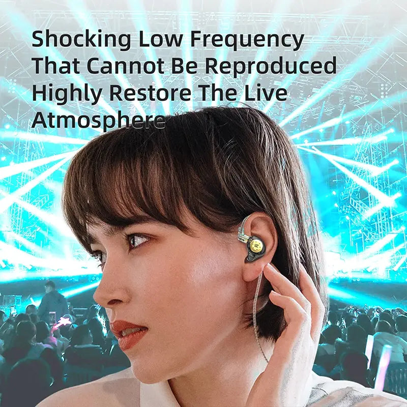 KZ EDX PRO Dynamic HIFI Earphones — Bass Earbuds In-Ear Monitor with Noise Cancelling & Mic