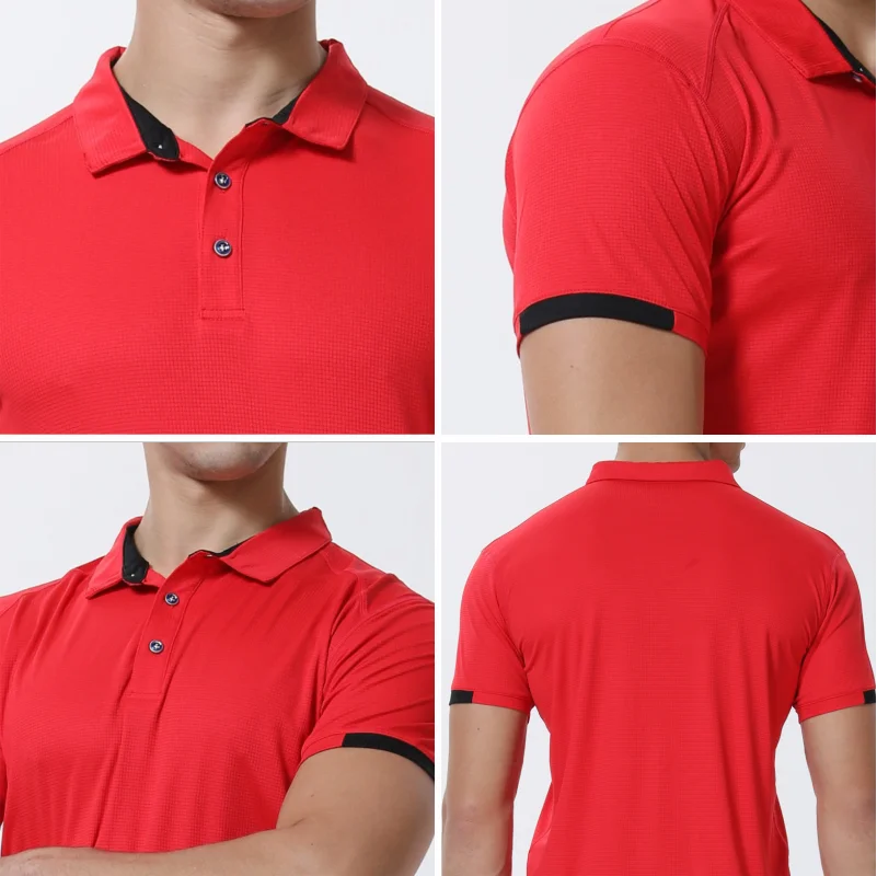 Men's Quick-Dry Sports POLO Shirt — Breathable Short Sleeve Cycling & Fitness Top
