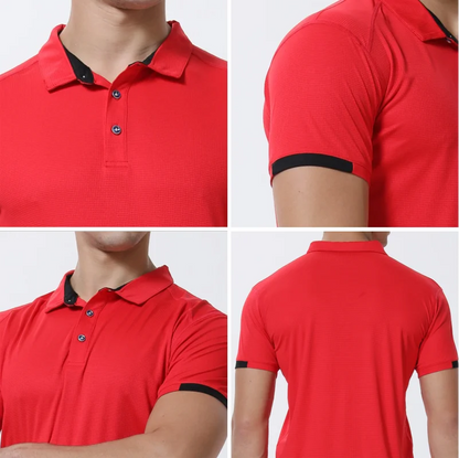 Men's Quick-Dry Sports POLO Shirt — Breathable Short Sleeve Cycling & Fitness Top