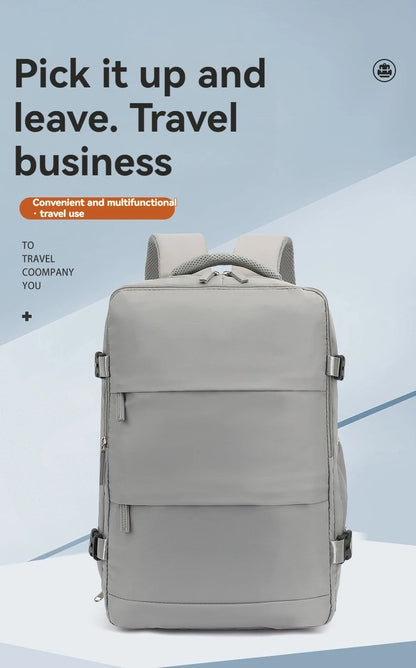 Lumin Cabin Travel Backpack — 42x18x29cm Hand Luggage Laptop Bag for Men & Women