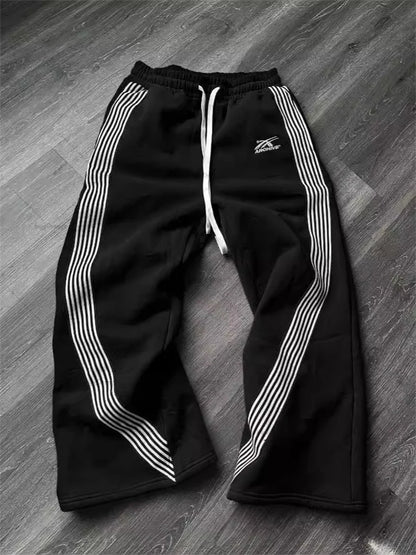 Camo Tactical Jogger Sweatpants — Y2K Embroidered Cargo Pants for Men & Women