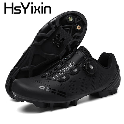 MTB Cycling Shoes with Self-Locking Cleats — Men's & Women's Road Bike Racing Bicycle Footwear