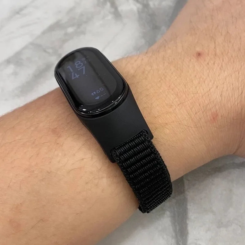 Nylon Sport Strap for Xiaomi Mi Band 3 4 5 6 7 — Soft Adjustable Replacement Wristband