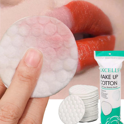 Disposable Makeup Remover Cotton Pads — Soft Dual-Sided Facial Cleansing Rounds for Daily Use & Nail Polish Removal