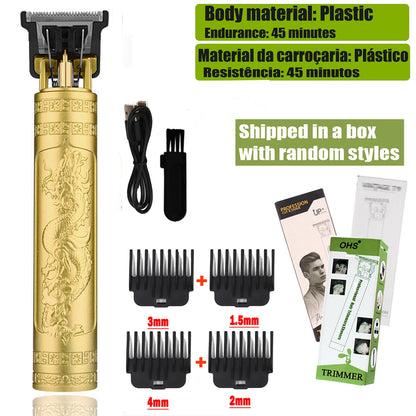 Rechargeable T9 Detail Hair & Beard Trimmer – 12 Designs