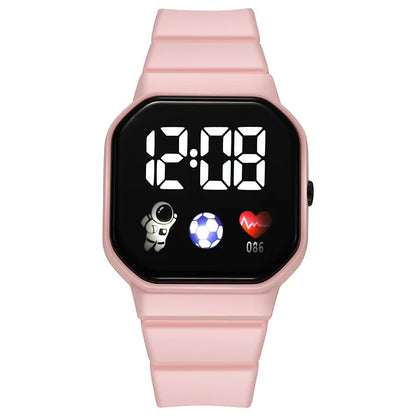 Kids Sport LED Digital Watch — Waterproof Silicone Wristwatch for Boys & Girls