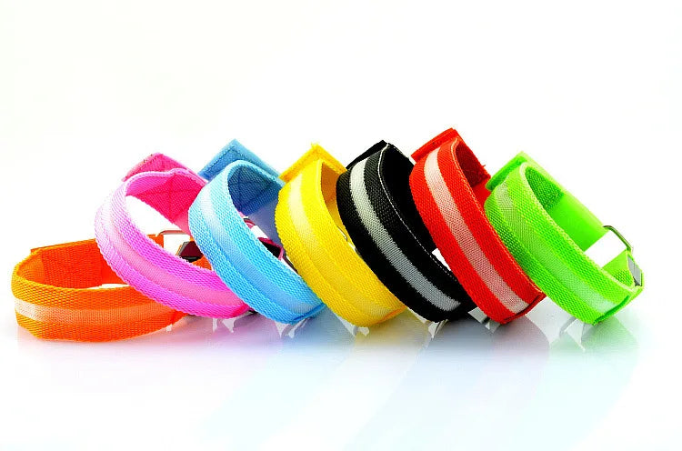 LED Safety Armband Light — USB Rechargeable Running & Cycling Wristband