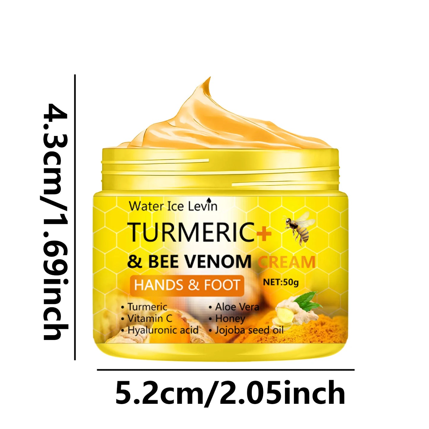 Poison Bee Organic Hand & Foot Cream — Natural Moisturizer for Dry & Flaky Skin