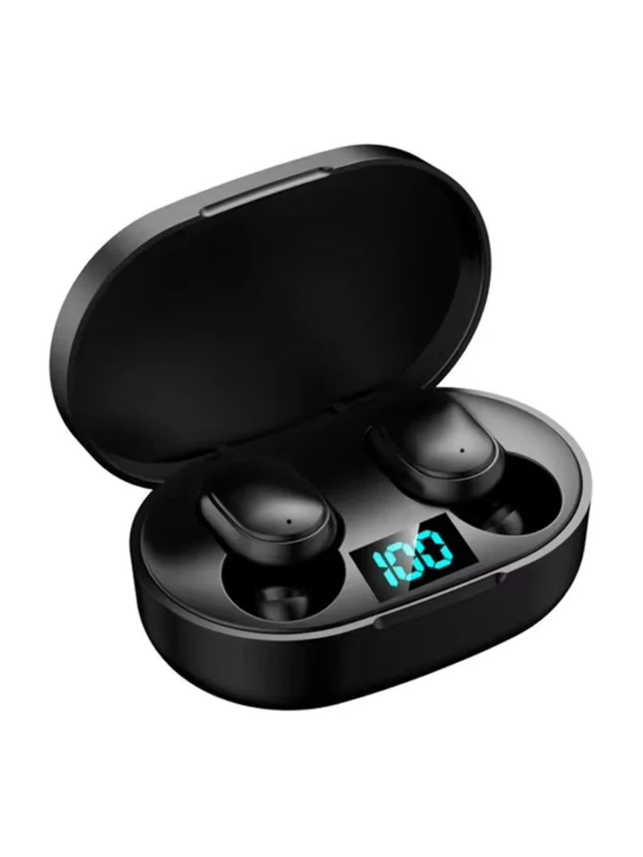 E6S TWS Wireless Bluetooth Earbuds — Noise Cancelling Sports Headphones with Mic