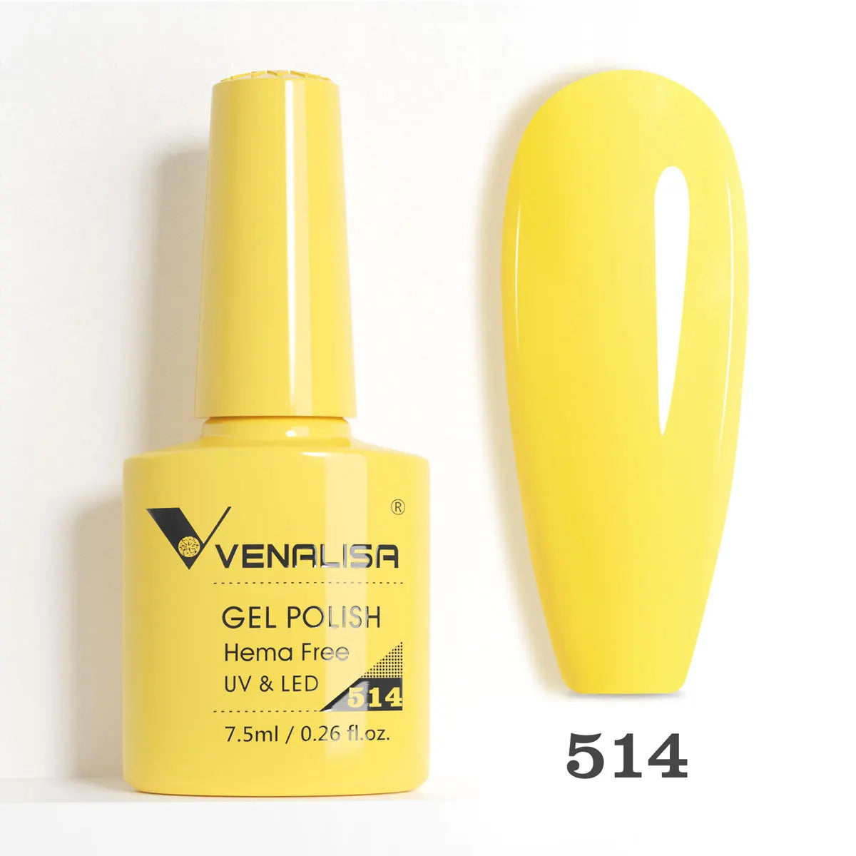 Venalisa HEMA-Free Glitter Gel Nail Polish — Full Coverage UV LED Soak-Off, Jelly Pink & Nude